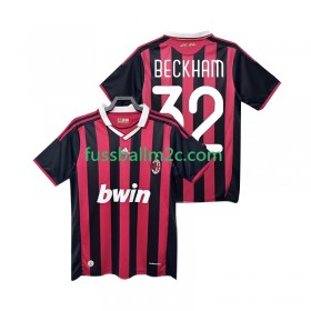 Fußballtrikots AC Mailand BECKHAM 32 2009 2010 Retro Heim Trikotsatz